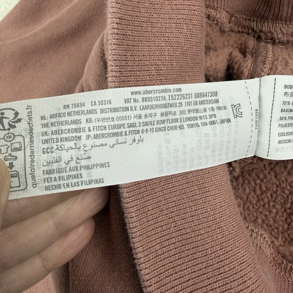 Abercrombie and Fitch Soft A&F Sunday Half-zip Hoodie Pinkish Women's Size M - Picture 11 of 14